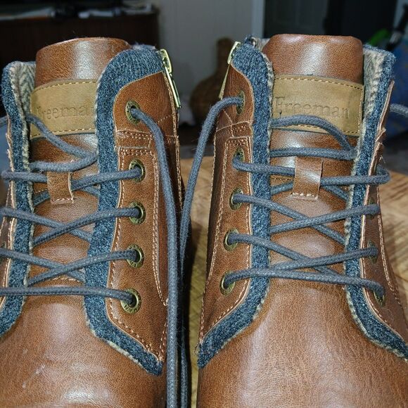 Freeman Kinley 1921 F220117 Shoe/Boots Brown Size 10.5 Tie Zip Side Ankle main image 16